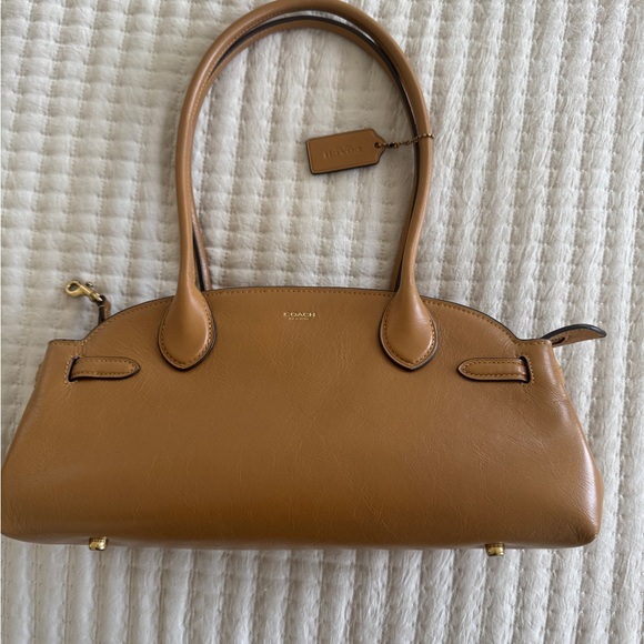 Coach Tan Leather Satchel - Picture 1 of 5